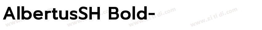 AlbertusSH Bold字体转换